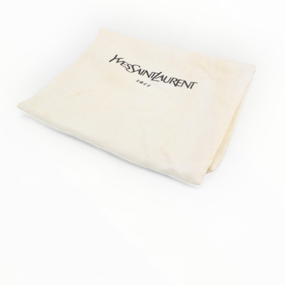 YSL Yves Saint Laurent Logo Clutch Bag Vintage - Picture 2 of 3